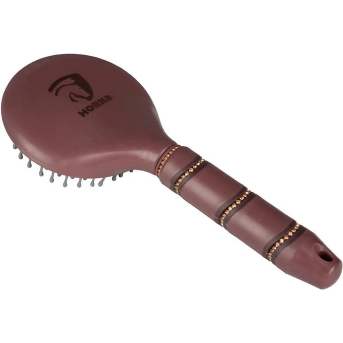 Horka - Staart en Manen Borstel Diamant - Deep Ruby