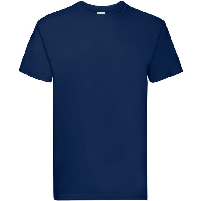 Fruit of the Loom Heren Super Premium T-Shirt (Marine)