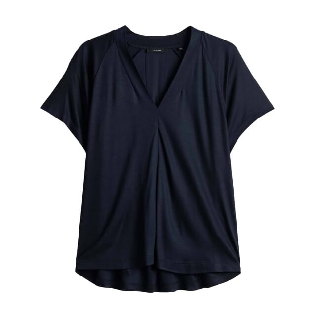 Regular fit t-shirt van pure viscose model 'Sanebie' '