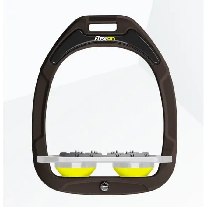 Ultra Grip Plat Steigriemen Bruin/grijs/geel Flex-On Green Composite