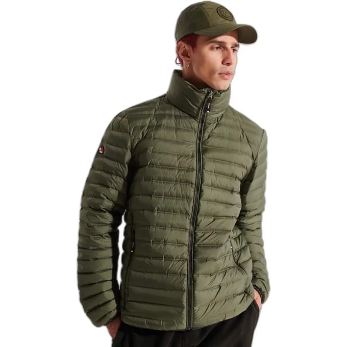 Superdry Core Down Jas Groen S Man
