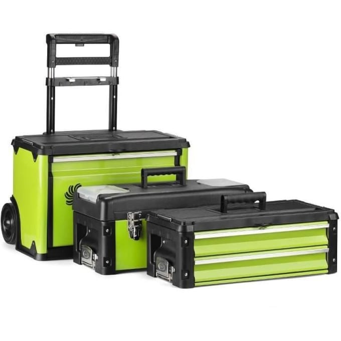 FIELDMANN – FDN 4150 – Gereedschapskist op wielen – Metaal – 3 delen