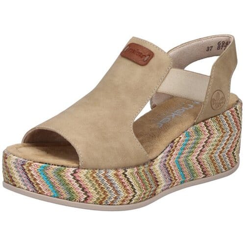 Rieker Sandalen Hak Sandalen Hak - beige - Maat 37