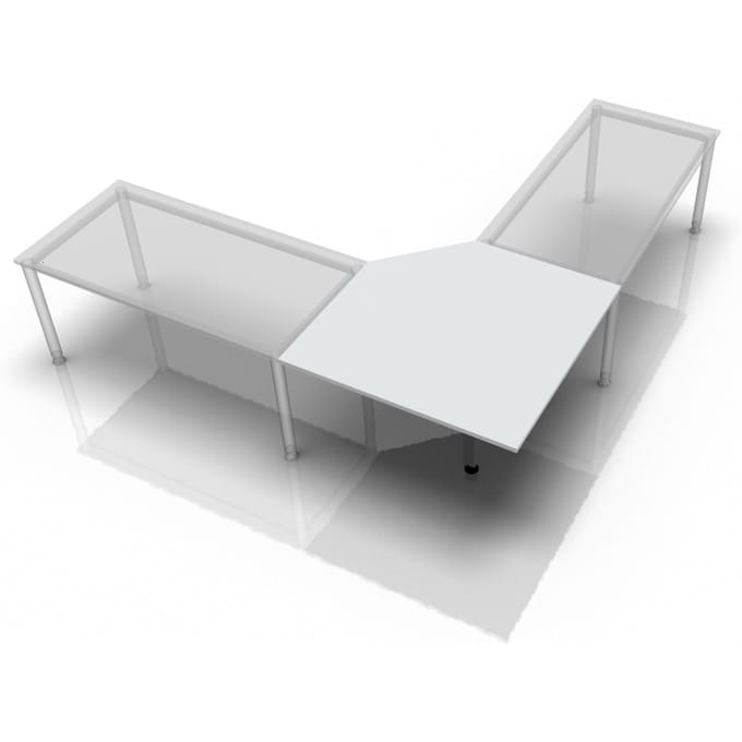 RT12 G - trapeziumvormige plaat 120 x 120 Grijs