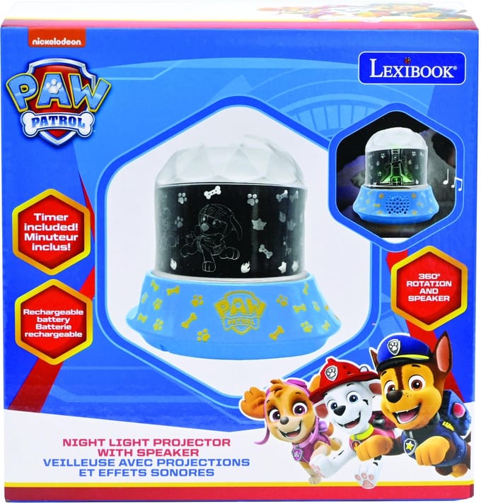 Paw Patrol nachtlampje projector met luidspreker