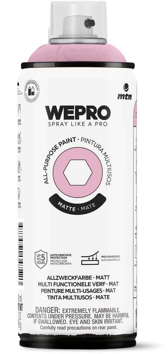 Spuitbus Roze Sakura Mat MTN WEPRO ALL-PURPOSE PAINT 400ML