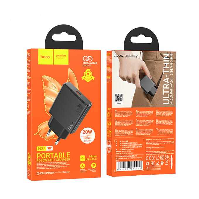 Hoco - Single Port PD20W USB-C Charger