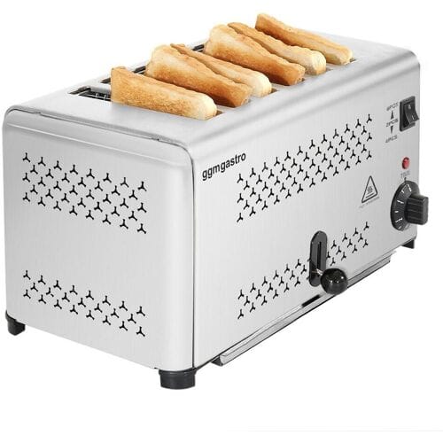 GGM Gastro Toaster - 1,8 kW - für 6 Scheiben Zilver