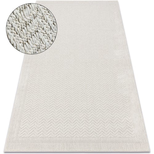 Kleden Rugsx Tapijt ORIGI 3739 crème - Kader, visgraat 155x220 cm