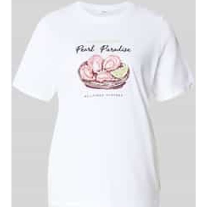 regular fit T-shirt van puur katoen