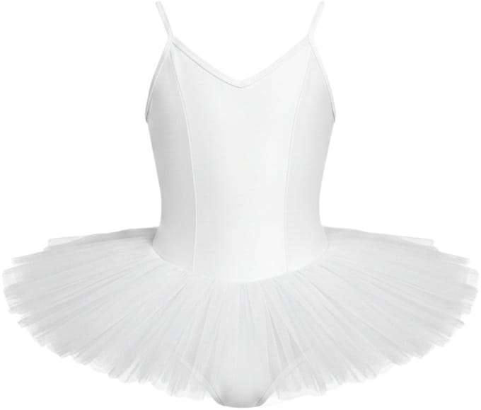 Dancer Dancewear® Tutu ballet kind wit - Balletpak met tutu - "Pavlova" - Maat 92 | 3 jaar