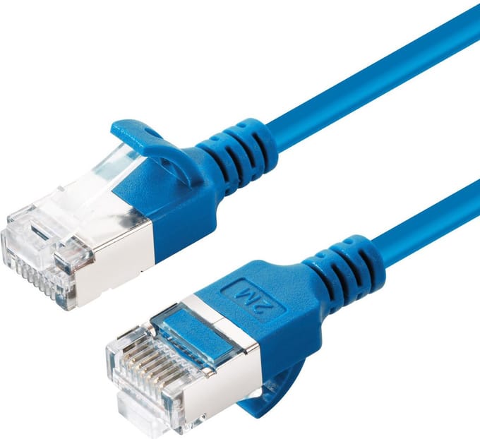 Microconnect V-FTP6A015B-SLIM netwerkkabel Blauw 1,5 m Cat6 U/FTP (STP)