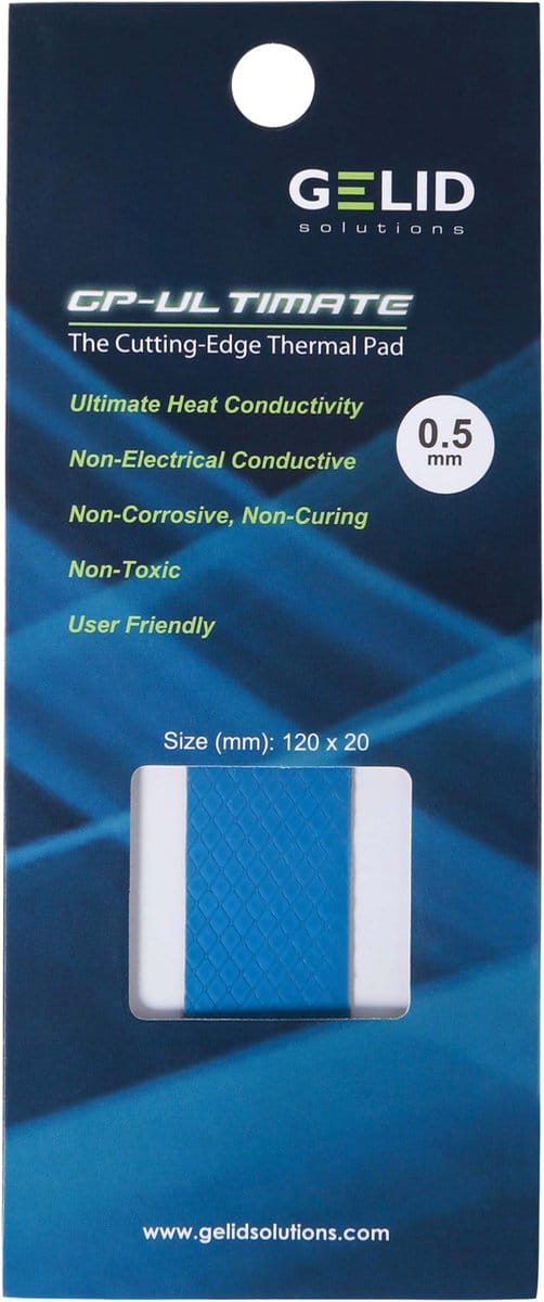 Gelid Solutions GP-Ultimate Thermal pad - Thermische mat 120 x 20 x 0.5 mm