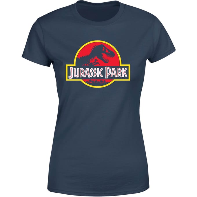 Jurassic Park Logo Women's T-Shirt - Navy - S