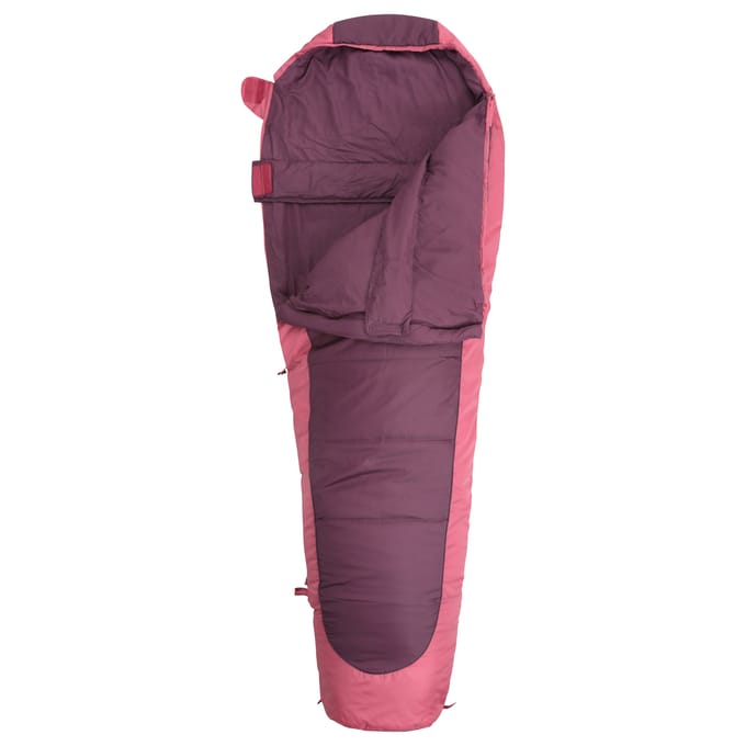 Mountain Warehouse Microlite 500 Linker Rits Middenseizoen Slaapzak (Bordeaux)