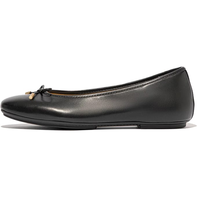 Fitflop Delicato Bow Soft Ballerina´s Zwart EU 37 Vrouw