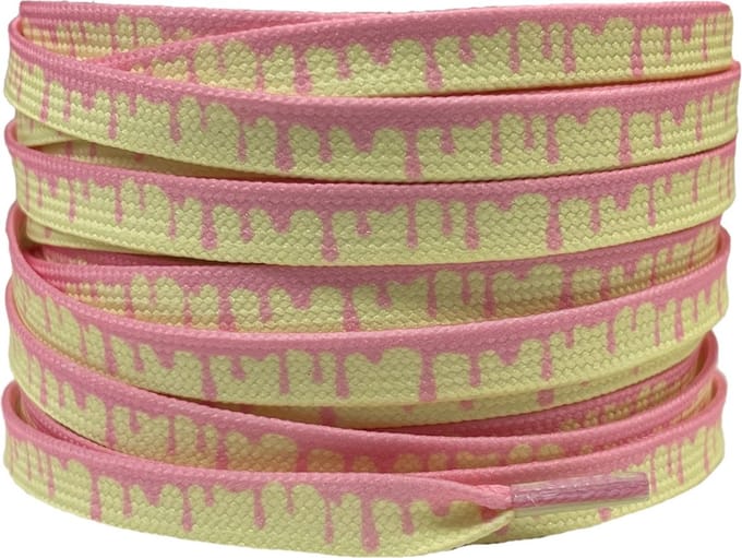Printveter verfdruppels 8mm Lime/Roze 120cm