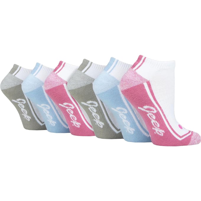 Dames 6-Pack Trainer Sokken | Ademend Gewatteerde Lage Sport Sokken