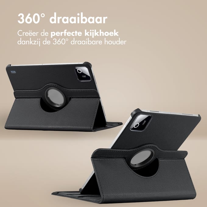 imoshion 360° draaibare Bookcase voor de Xiaomi Pad 8 / 8 Pro - Zwart