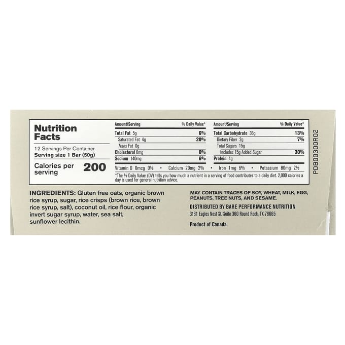 BPN, Go Bar, barre d'endurance, original, 12 paquets, 50g (1,76 oz) chaque