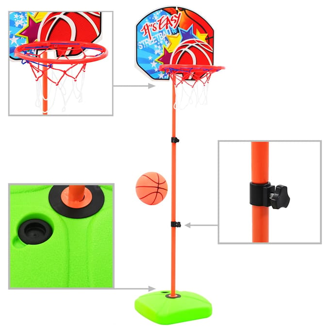 vidaXL - Kinderbasketbalring- - en - balset