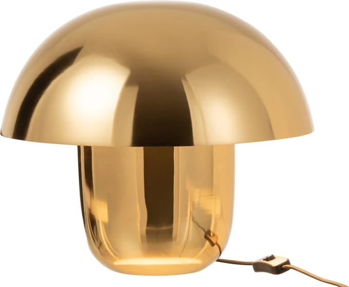 J-Line tafellamp Paddenstoel - ijzer - goud - small