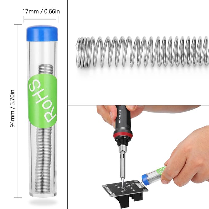 HANDSKIT 90W LED digitale soldeerboutset instelbare temperatuur elektrische soldeerbout 4-draads EU Plug