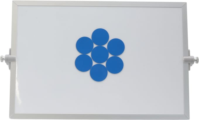 Sam Creative Whiteboard Magneten - Magnetisch Symbool - Cirkel 3cm - Blauw - 25 stuks - Whiteboard