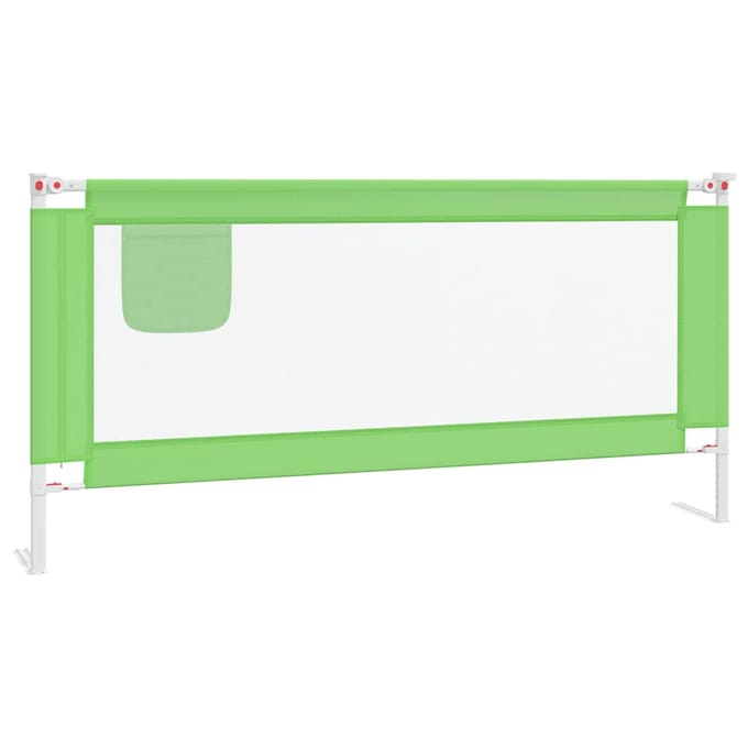 vidaXL Bedhekje peuter 190x25 cm stof groen