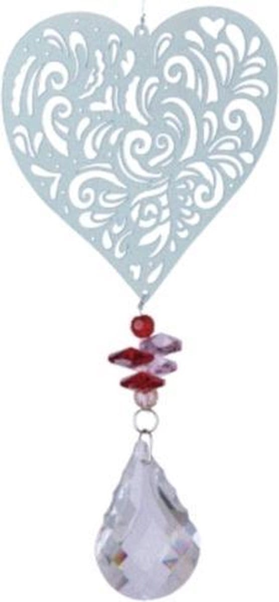 Regenboog kristal - windspinner - magic hart - 40 cm