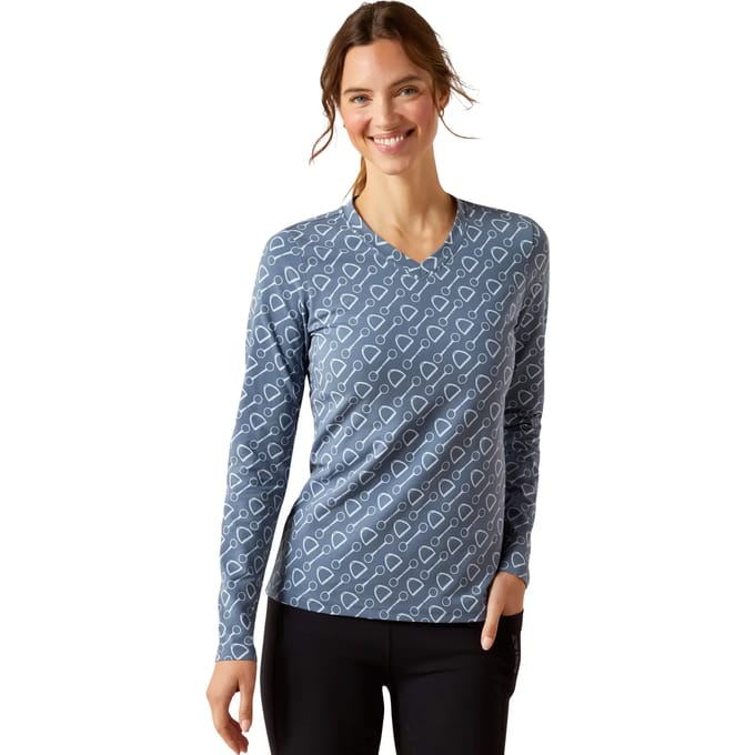 Dames-T-shirt met lange mouwen Ariat Hardware Print