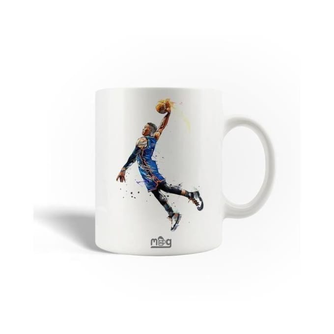 NBA Russell Westbrook basketbalspeler keramische mok