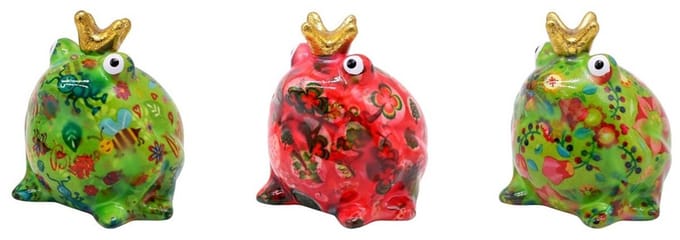 Pomme Pidou Spaarpot Kikker Freddy Pink Small (Keramiek)