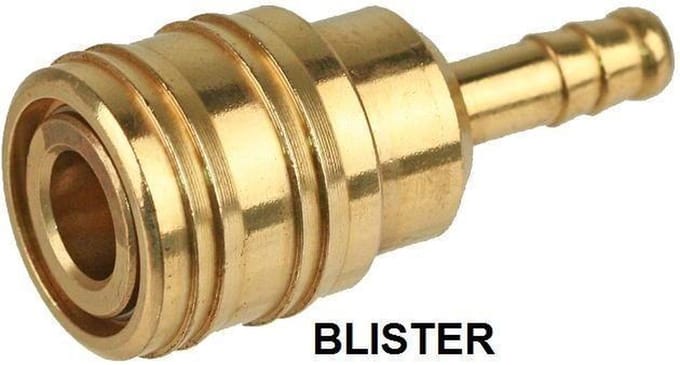 K&W Luchtkoppeling orion met 8 mm slangtule messing