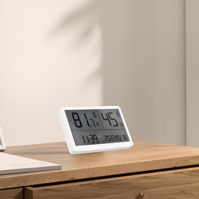 Vochtigheidsmeter Binnenthermometer - Digitale Binnenvochtigheidssensor Ruimtethermometer met