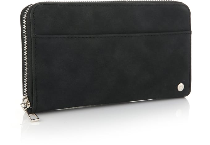 She life style - PU leren Basic dames portemonnee met voorvakje - Zwart