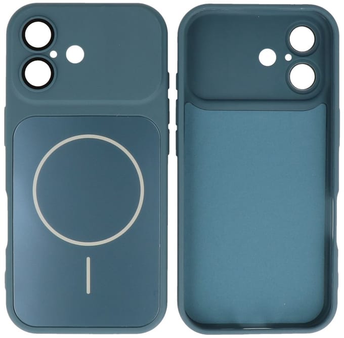 MagSafe Telefoonhoes – Shockproof Case met Camera Bescherming – Geschikt voor iPhone 17 - Blauw