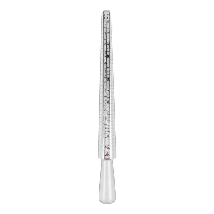 Aluminiumlegering Ring Mandrel Stok Maatmeter Sieraden Meetinstrument white