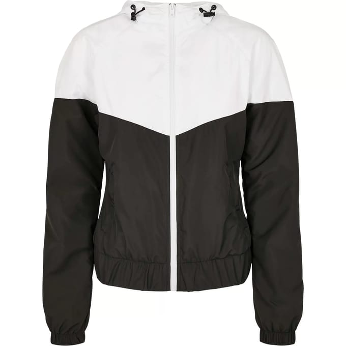 Urban Classics - Arrow Windbreaker jacket - S - Wit/Zwart