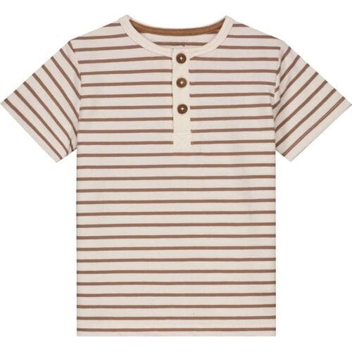 Prénatal peuter T-shirt Light Mud Brown 80 heren