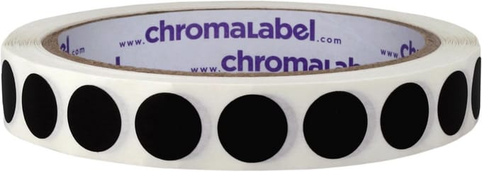1/2 inch verwijderbare kleurcode stip labels | 1000 per rol