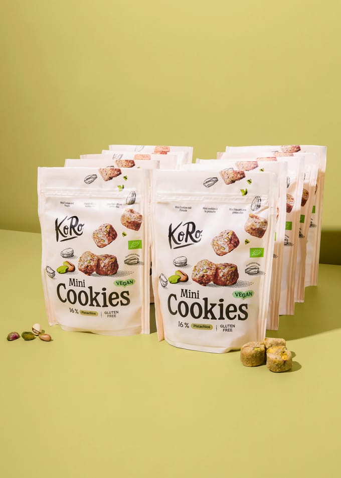 Mini cookies met 16% pistache 10 x 150 g