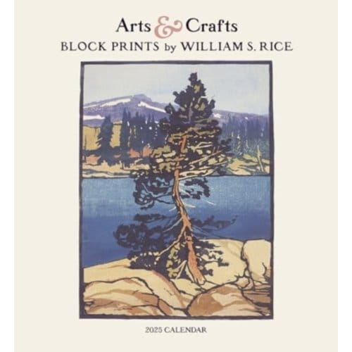 Arts & Crafts Block Prints By William S. Rice 2025 Wall Calendar - S. Rice, William
