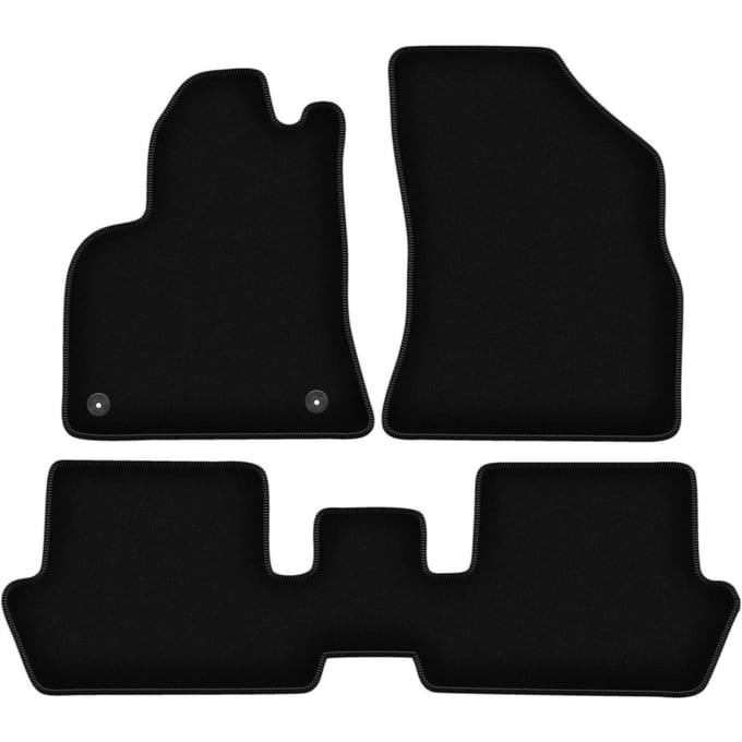 BASIC zwarte veloursmatten voor: Peugeot 3008 I minivan (2009-2016)