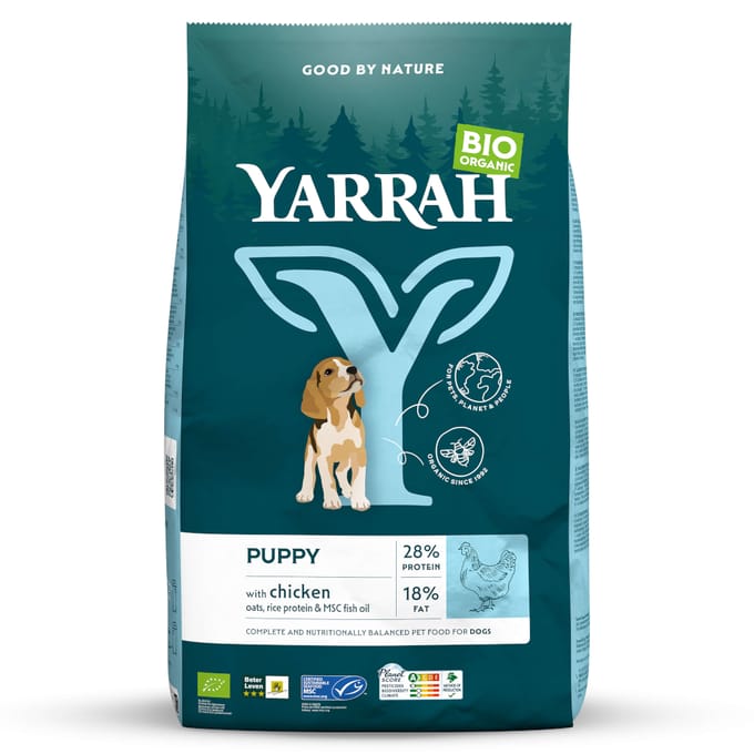 Yarrah Bio Hondenvoer Puppy - Dubbelpak: 2 x 2 kg