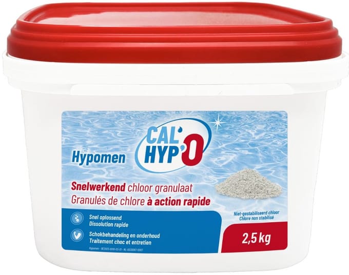 BSI - CalHyp-O - Hypomen - Snelwerkend chloorgranulaat - 2,5 kg