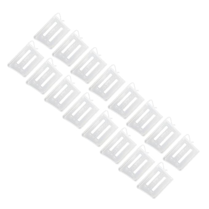 16 stuks Koelkast Divider Koelkast Deur Organizer Verstelbare Scheiders voor Koelkast Make-up white