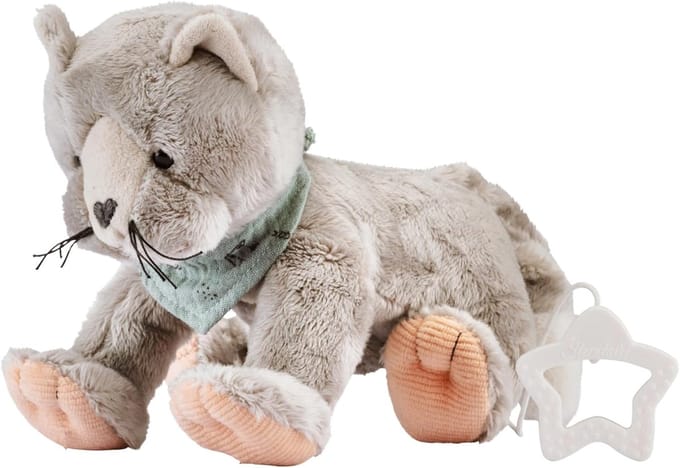 Pluchen Muziekdoosje Kat - Zachte Knuffel met Wiegmelodie