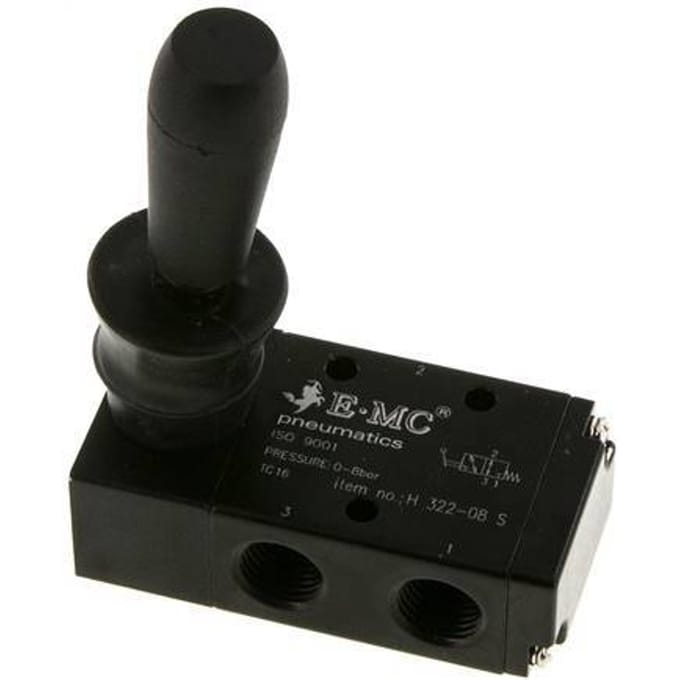 3/2 G1/4'' Handbediend Hefboom Ventiel 0-8bar/0-112psi E.MC
