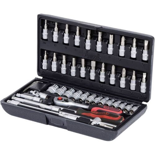 KS Tools 9110646 911.0646 Dopsleutelset Metrisch 1/4 (6,3 mm) 46-delig